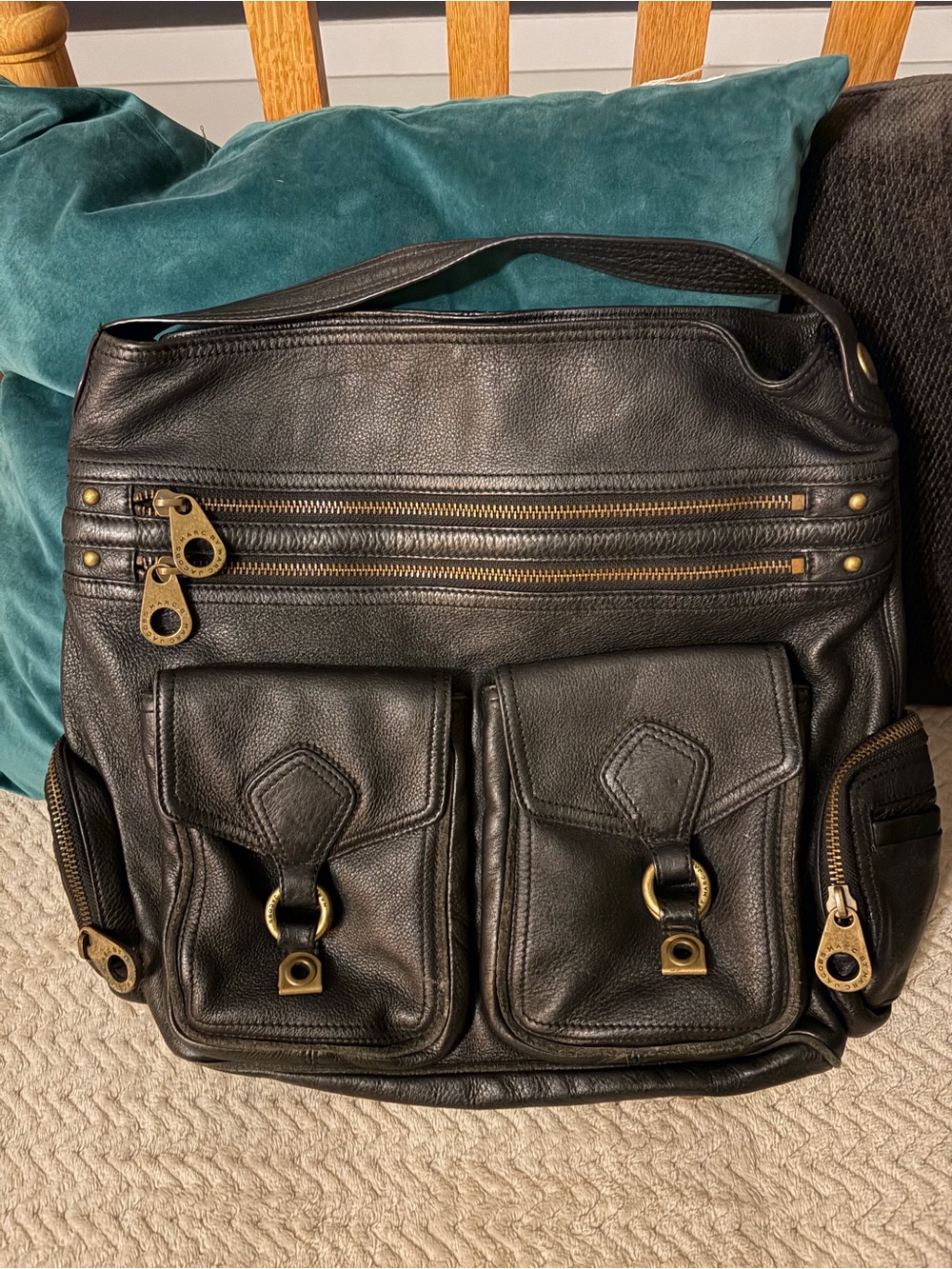 Marc by Marc Jacobs leather hobo bag